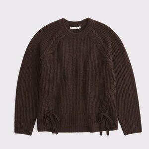 A&F Dad Lace-Up Crew Sweater